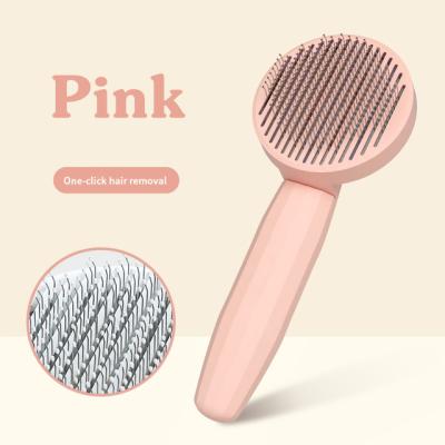 China Cat Brush Pet Comb Hair Stored Removes Dog Hair Comb For Grooming Hair Remover Beauty Molding Slicker Brush Pet Animal Supplies for sale