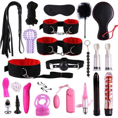 China Sex Suit Sex Products Erotic Toys For Adult SM BDSM Handcuffs Nipple Restraints Gag Whip Rope bdsm Bondage Slave for sale