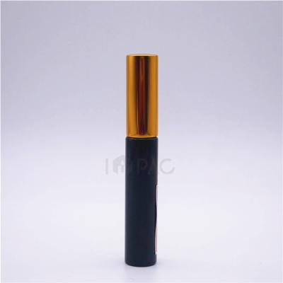 China Cosmetic Private Logo Black Lash Serum Bottle With Brush For Makeup Packaging 9ml for sale