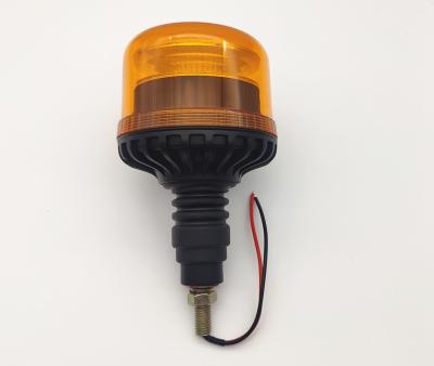 China PC Lens R65 Rotary Emergency Beacon Police Strobe Lights Single Bolt Mount LED Warning Beacon Lights for sale