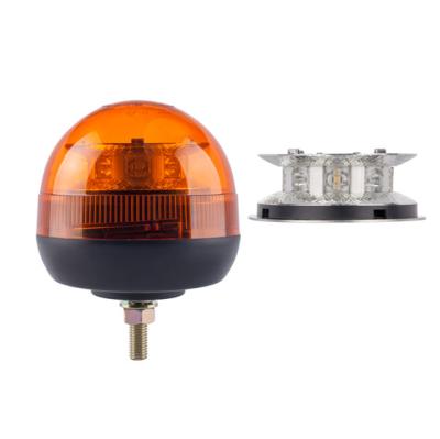 China EEC R65 Amber Rotating Single Bolt Mount Tractor Agriculture Warning LED Beacon Light for sale