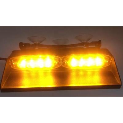 China Vehicle CEE R65 SAE Warning Light Visor Dash 8 Light Led 19 Strobe Flashing Patterns For POV, Utility Vehicle, Construction Vehicle for sale