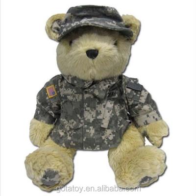 China Wholesale Custom Gifts/Promotions Plush Toy Soldier Teddy Bear Stuffed Soft Toy With Dresses for sale