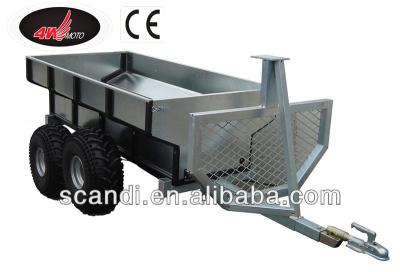 China 4W-A01B Forest Trailer Truck Trailer with Cargo Box for sale