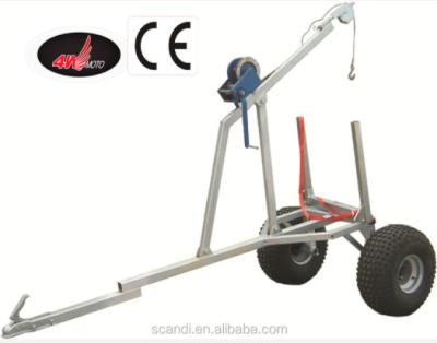 China Professional Factory Log Trailer Manufacturer 4W-A07 Log Winch Trailer for sale