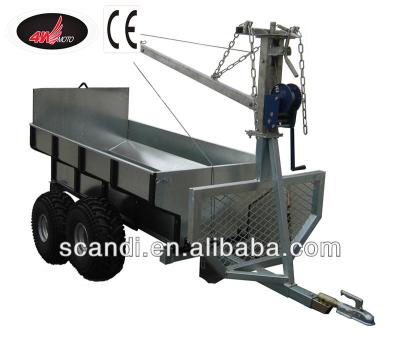 China Truck Trailer Professiona Dump Trailer Manufacturer 4W-A01C Dump Trailer for sale