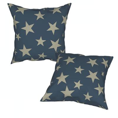 China Mordern Textile Artic Star Dark Blue Washable Small Throw Cushion Case for sale