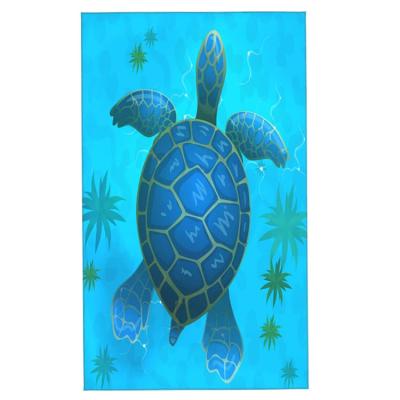 China Wholesale Blue Hand Water Absorbent Cartoon Sea Turtle Skin Friendly And Underwater Towel for sale