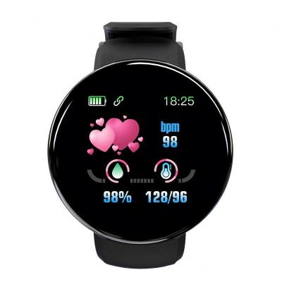 China D18 Date D18 Automatic Wristband Watch Color Screen Smart Wristband Exercise Walking Sleep Monitoring Heart Rate Exercise Wristband Led Watch for sale