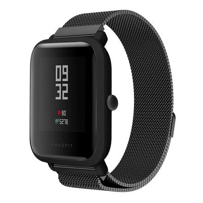 China 20mm Milanese Watch Bands For Xiaomi Huami Amazfit Bip Youth Watch Loop Stainless Steel Mesh Milanese Strap For Amazfit Bip Band for sale