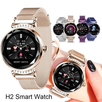 China Newest Fashion H2 Playback 2021 Best Smart Watch Women's MP3 Gift 3D Diamond Glass Heart Rate Blood Pressure Sleep Monitor for sale