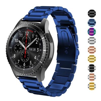 China Solid Stainless For Samsung Speed ​​S3 Band 22mm Stainless Steel Metal Business Solid Strap For Samsung Speed ​​S3 Frontier/Classic/Galaxy Watch 46mm for sale