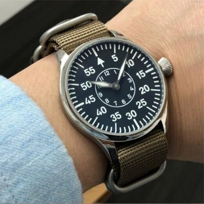 China Water Resistant 2020 Hot Sale Mechanical Watch Original ETA6498 ST3621 Pilot Men's Luminous Movement Military Men's Wristwatches for sale