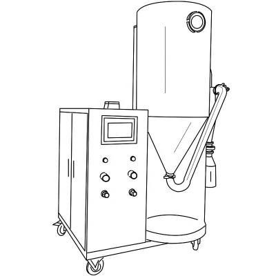 China Medicine Treating OEM CE 5L SUS304 Engineering Equipment Small Scale Lab Machine Lab Spray Dryer for sale