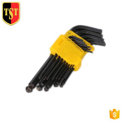 China 9Pc Long Power Strong Arm Hex Torx Wrench Set Wrench L Handle Hex Key Wrench Screwdriver Set for sale