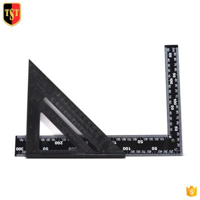 China Metric British Triangular Stainless Steel System 2Pc Aluminum Alloy Ruler Speed ​​Square for sale