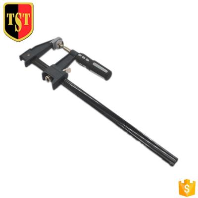 China Carbon Steel Woodworking Adjustable F-clamp With Ductile Cast Iron Jaws for sale