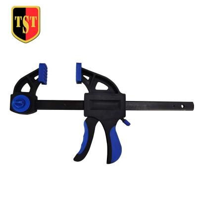 China Woodworking Double Color TPR Handle Photon Studio Stand Wood Working Plastic Spring Clamp for sale