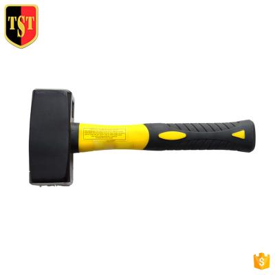 China Masons Hammer China Manufacturer Factory 1000g Fiberglass Club Stone Sledgehammer for sale