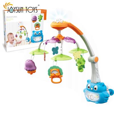 China JOYSUN baby mobile TOYS hot selling baby crib mobile for infant nursery toys with light and sounds and projector (blue) for sale