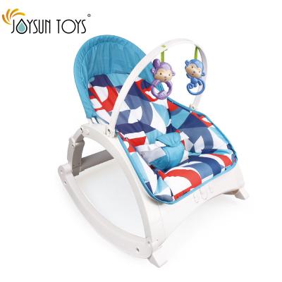 China EUROPEAN Vibration Baby Bouncer Seat and Infant to Toddler Rocker Colorful Jungle, Baby Rocking Chair with Toys for sale