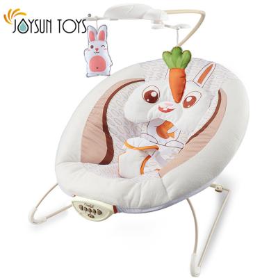 China EUROPEAN Baby Bouncer Seat with Music, Nature Sounds, Removable Toy Bar and 2 Plush Infant Toys for sale