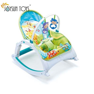 China EUROPEAN JOYSUN TOYS Infant-to-toddler rocker - colorful jungle, baby rocking chair with toys for soothing or playtime for sale