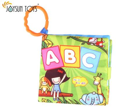 China Soft Baby Book USA Cloth Baby Book with Crinkle Sound Musical Newborn Baby Educational Toys for sale