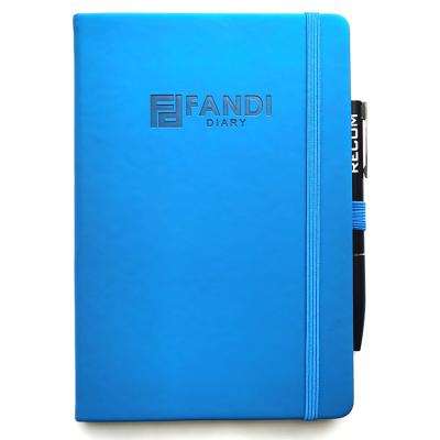 China Luxury Customized Faux Leather Hardcover A5 Hardcover Planners and Notebooks for sale