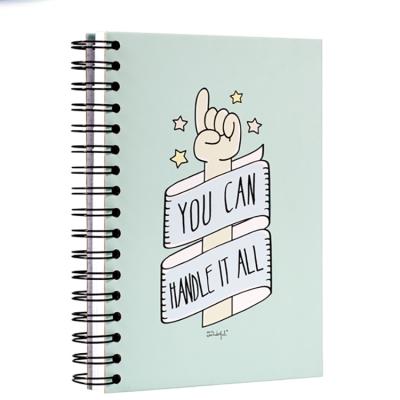 China Wholesale Spiral Paper Cover Binding Diary Notebook Journals Spiral Notebooks for sale