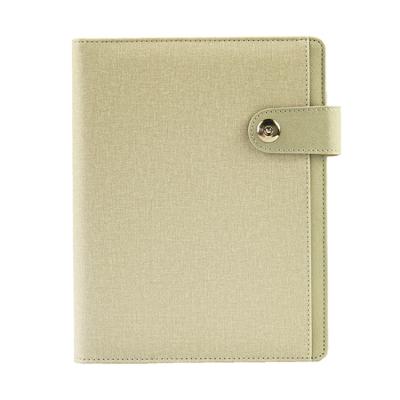 China Corporate Customized Embossed Magnetic Logo Diary Planner Journal Leather Notebook for sale