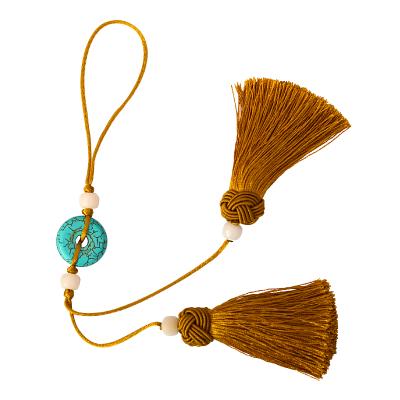 China LONGJIE Decorative Handmade Double Tassel Tassel Decorative Tassel for Car and Clothing for sale