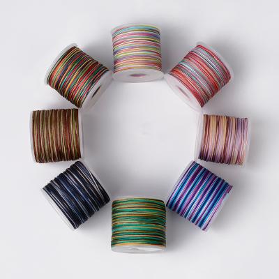 China LONGJIE Abrasion-Resistant Wholesales Colorful 0.7mm 72 Nylon Wire For Handmade DIY Jewelry And Bracelet Making for sale