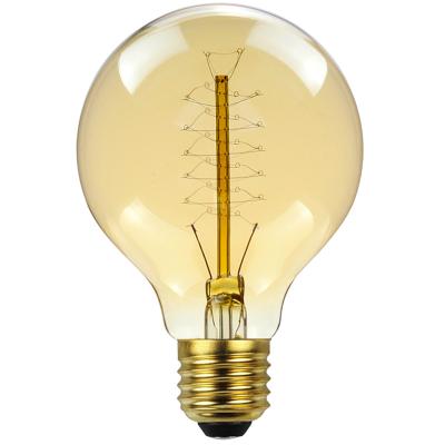 China Vintage G80-24 25W E27 30lm 2200K Residential Decorative Edison Table Lamp G80 220v Filament Incandescent Incandescent Light Bulbs for sale