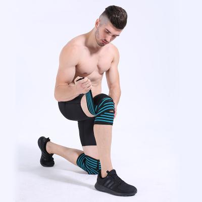 China Warmth and Comfort Knee Support Knee and Thigh Power Lift Wrapped Belt Sports Protector Men's Fitness for sale