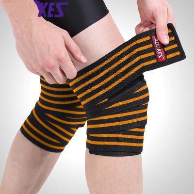 China Warmth and Comfort Knee Support Knee and Thigh Power Lift Wrapped Belt Sports Protector Men's Fitness for sale