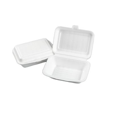 China Togo Eco Friendly Compostable Burger Box Burger Freshness Preservation Disposable Takeaway Microwavable Food Bowls for sale