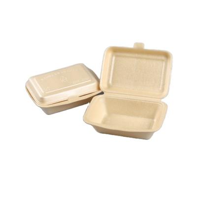 China 100% Freshness Retention Compostable Disposable To Go Heavy Duty PLA Containers Single Compartment Lunch Box for sale