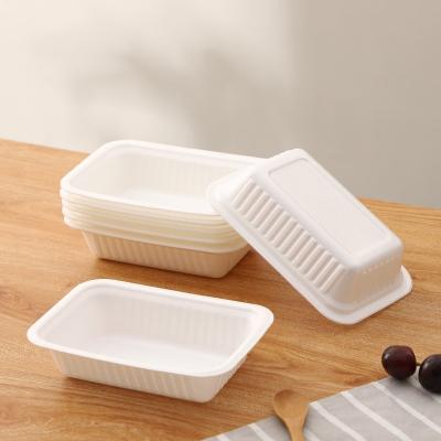 China Disposable Factory Home Sale Restaurant Hotel Single Compartment To Go Container PLA Biodegradable Dish for sale