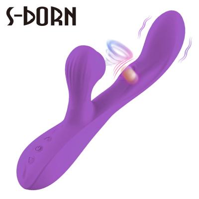 China 3 in 1 10 Frequency S-Born Multifunctional 3 in 1 Multifunctional Female Sucking Beating Wand G Spot Massager Vibrators Sex Toys for Woman for sale