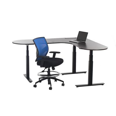 China Black Electric Adjustable Height Adjustable Office Desk Electronic Height (Height) Adjustable Desk for sale