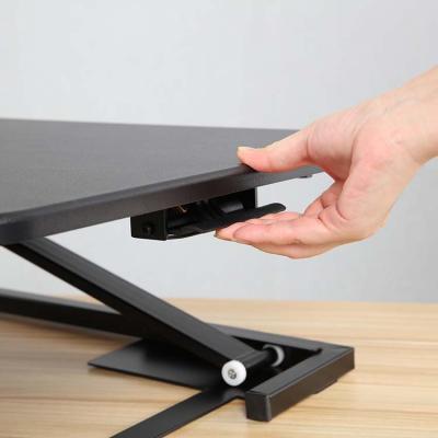 China Adjustable (Height) Computer Desk Height Adjustable Sit To Stand Workstation Riser Converter Sit Stand Desk for sale