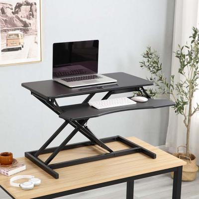 China Height Adjustable (Height) Adjustable Desk Powered Electric Ergonomic Corner Laptop Standing Desk Converter for sale