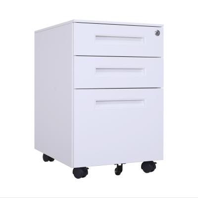 China Removable Modern Pedestal 3 Drawers Filing Cabinet Metal Mobile High 160cm for sale