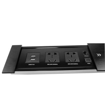 China Pop Up Power Data Socket Modern Desktop Built In Outdoor Sliding Socket for sale