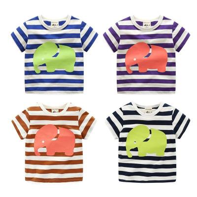 China China Supplier Summer Breathable Cotton Children's Wholesale Cartoon Boutique Funny 100% T-shirt for sale