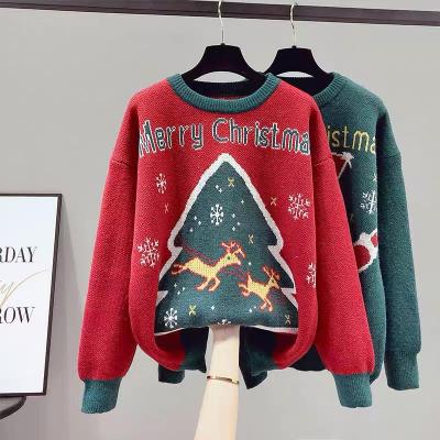 China New round neck sweater anti-shrink Korean version of the street sweater 2022 autumn and winter hot women's stalls for sale