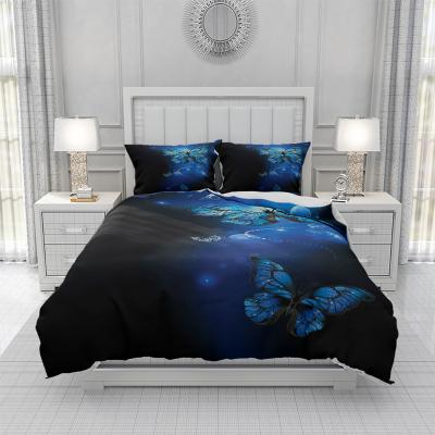 China Hot Sale Disposable Bedding Covers Soft 3D Printing Polyester Bed Sheets Fabric For Home Textile for sale