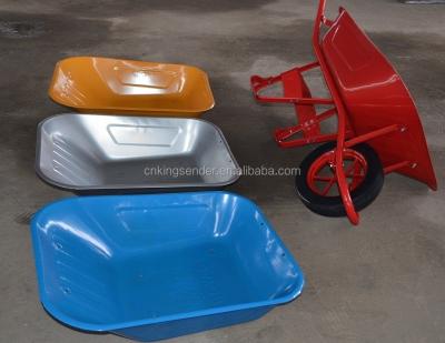 China CONSTRUCTION metal and plastic wheelbarrow trays for sale