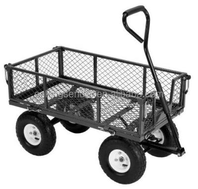 China Fabric And Metal Tool Cart Wheelbarrow Four Wheels for sale